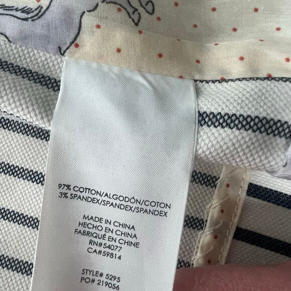 Cabi White Navy Striped Bell Sleeve Jacket Blazer Size 4 Style 5295 Twee Career - Picture 11 of 12